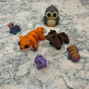 3D Articulated Printed Animal Flexi Fidget Toys